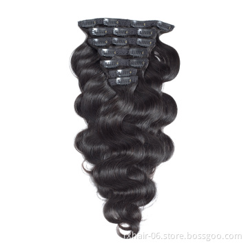 Finest Quality Grade 9A Virgin Clip Human Hair Extension